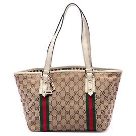 Borsa Tote Gucci GG Canvas Jolicoeur Beige