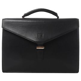 Bolso de mano business Loewe Anagram en piel negra