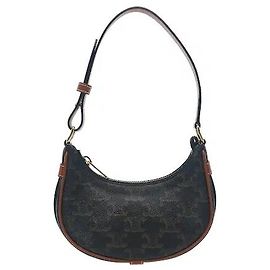 Céline El bolso Ava mini armoniza el icónico canvas Triomphe de Celine con adornos de piel de becerro. Su sofisticada silueta hobo en forma de media luna guarda perfectamente los esenciales diarios manteniendo un tamaño compacto.