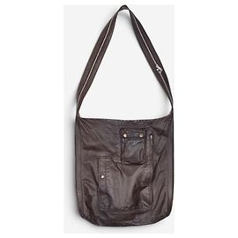 Dries van Noten Leather Backzip Cargo Crossbody Bag