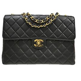Chanel CHANEL Sac Jumbo Caviar Noir caviar large