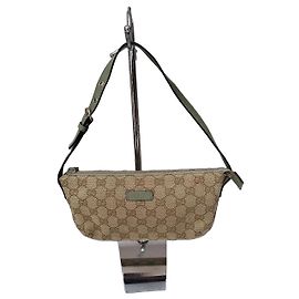 Bolsa de ombro Gucci GG Supreme Bege e Verde Claro