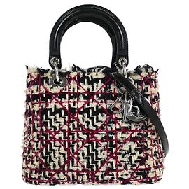 Christian Dior Lady Dior Chain Cannage Tweed