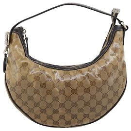 Gucci Vintage Hobo Crystal Canvas