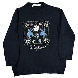 Christian Dior Pull en maille brodé "Le Sagittaire"
