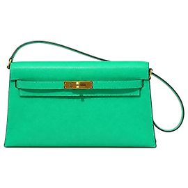 Hermès Kelly Élan Borsa a Mano in Pelle Verde
