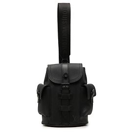 Sac bandoulière Louis Vuitton Christopher XS en cuir Taurillon noir