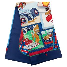 Lenço de seda Hermès Blue L Elegance et le Confort en Automobile 90 Scarves