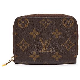 Louis Vuitton Monogram Zippy Münzbeutel Brown