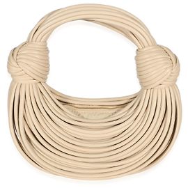 Bottega Veneta Borsa Mini Tubular Double Knot in Nappa Porridge