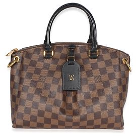 Louis Vuitton Odeon Tote PM aus schwarzem Damier Ebene Canvas