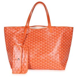 Goyard Orange Goyardine Canvas Saint Louis GM