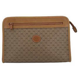 Gucci Pochette de toilette clutch Vintage Beige Micro GG Monogram Canvas