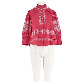 Top en coton rose Antik Batik