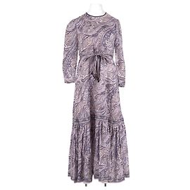 Vestido de lino violeta Zimmermann
