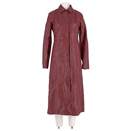 Autre Marque Casaco longo vermelho de viscose I.AM.GIA