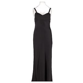 Khaite Black Viscose Maxi Dress