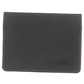 Autre Marque Tarjetero de cuero negro