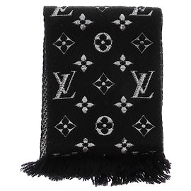 Louis Vuitton Wollschal in Schwarz und Silber