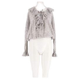 Autre Marque Grauer gerader Pullover SLO