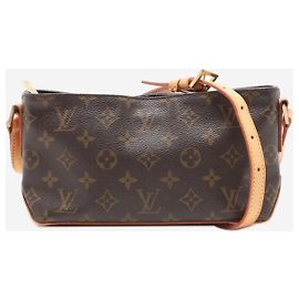 Louis Vuitton Borsa a tracolla Monogram Trotteur vintage 2003 marrone