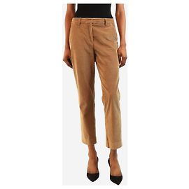Weekend Max Mara Pantaloni capri in velluto a coste camel - taglia XS