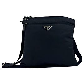 Prada Schultertasche aus Tessuto-Nylon in Navy