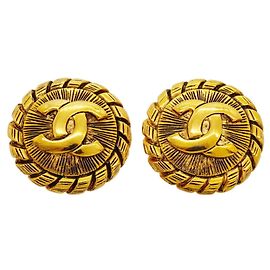Chanel Gold Clip-On Ohrringe