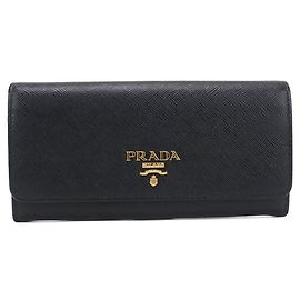 Portefeuille long Prada à rabat