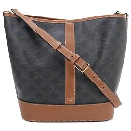Céline Celine Brown Leather Shoulder Bag