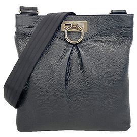 Borsa a tracolla in pelle Gancini Salvatore Ferragamo