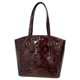 Borsa a tracolla Louis Vuitton Vernis Avalon MM in Amarante