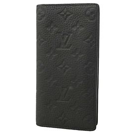 Louis Vuitton Monogram Taurillon Portefeuille Brazza Long Wallet