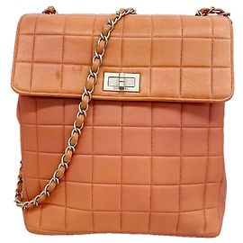 Bolsa de Ombro com Corrente Chanel Chocolate Bar