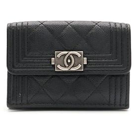 Chanel Boy Chanel Matelassé kleines Portemonnaie mit Klappe