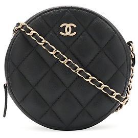 Bolso de hombro Pochette CHANEL Matelassé Black