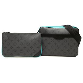 Louis Vuitton Gray Monogram Eclipse Trio Messenger