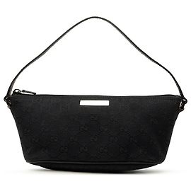Gucci Black GG Canvas Boat