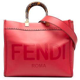 mala Sunshine Fendi em pele rosa tamanho Medium