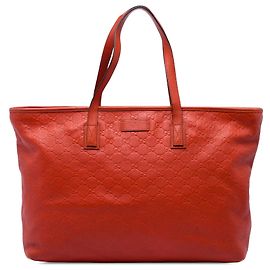 Borsa Tote Gucci Large Guccissima Arancione