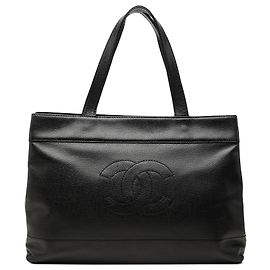 Bolso Tote Chanel Black CC Caviar