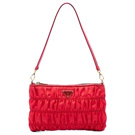 Bolsa de Ombro Prada Red Tessuto Gaufre
