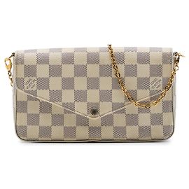 Louis Vuitton White Damier Azur Pochette Felicie
