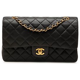 Chanel Black Medium Classic Lambskin Double Flap