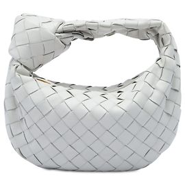 Bottega Veneta Mini Jodie in Nappa Intrecciato Bianco