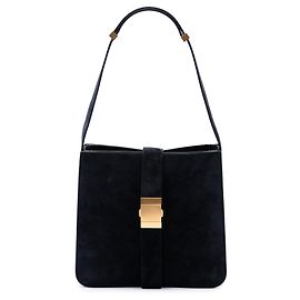 Bolso de hombro Marie Bottega Veneta de gamuza negra