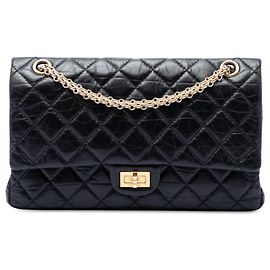 Chanel Black Quilted Aged Calfskin Reissue 2.55 Double Flap 226