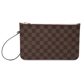 Louis Vuitton Brown Damier Ebene Neverfull MM Pouch