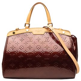 Louis Vuitton Red Monogram Vernis Brea MM