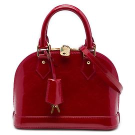 Louis Vuitton Red Monogram Vernis Alma BB